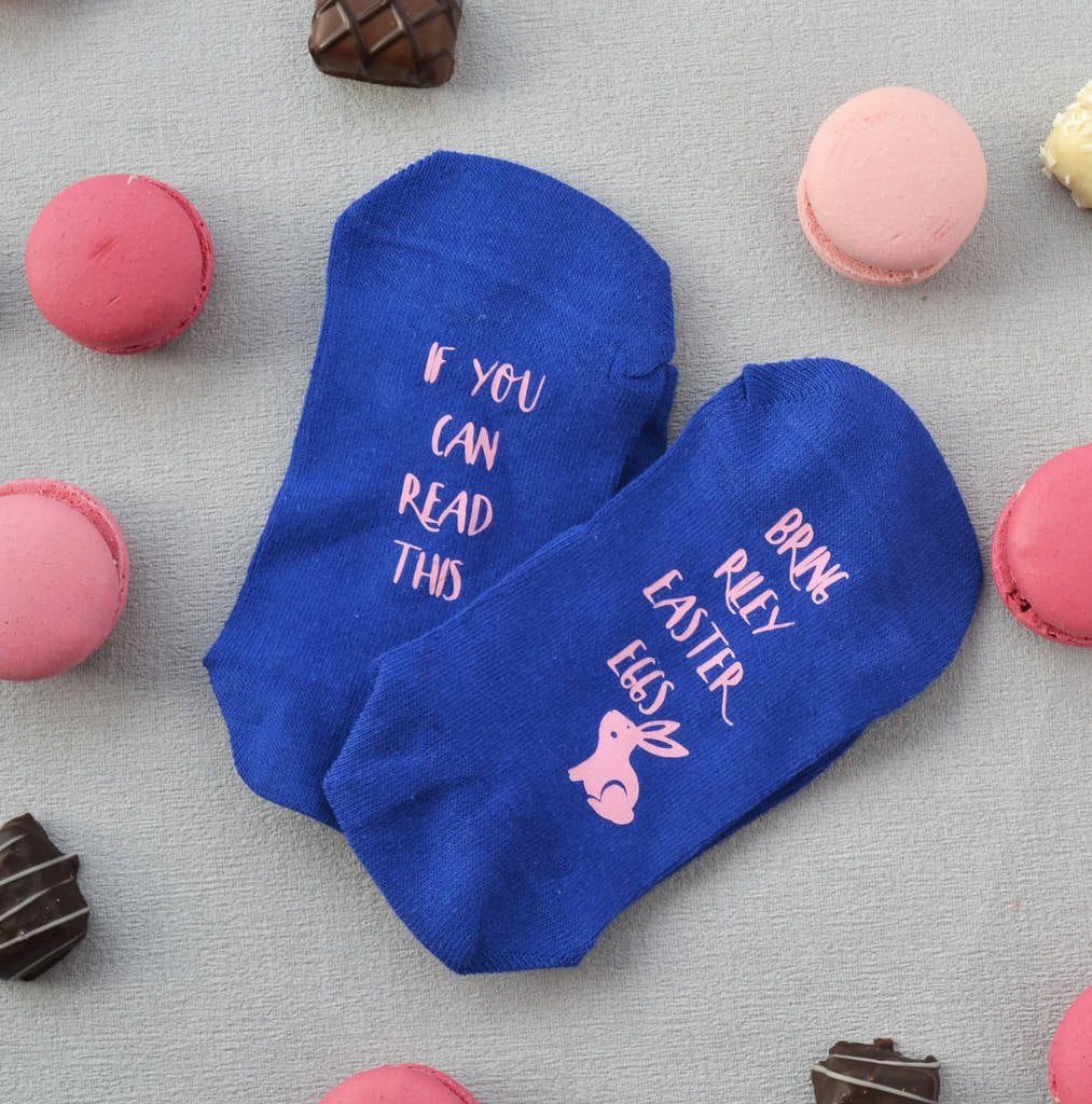 Personalised Gift Socks - Hidden Message Easter Egg, Socks,, - ALPHS 