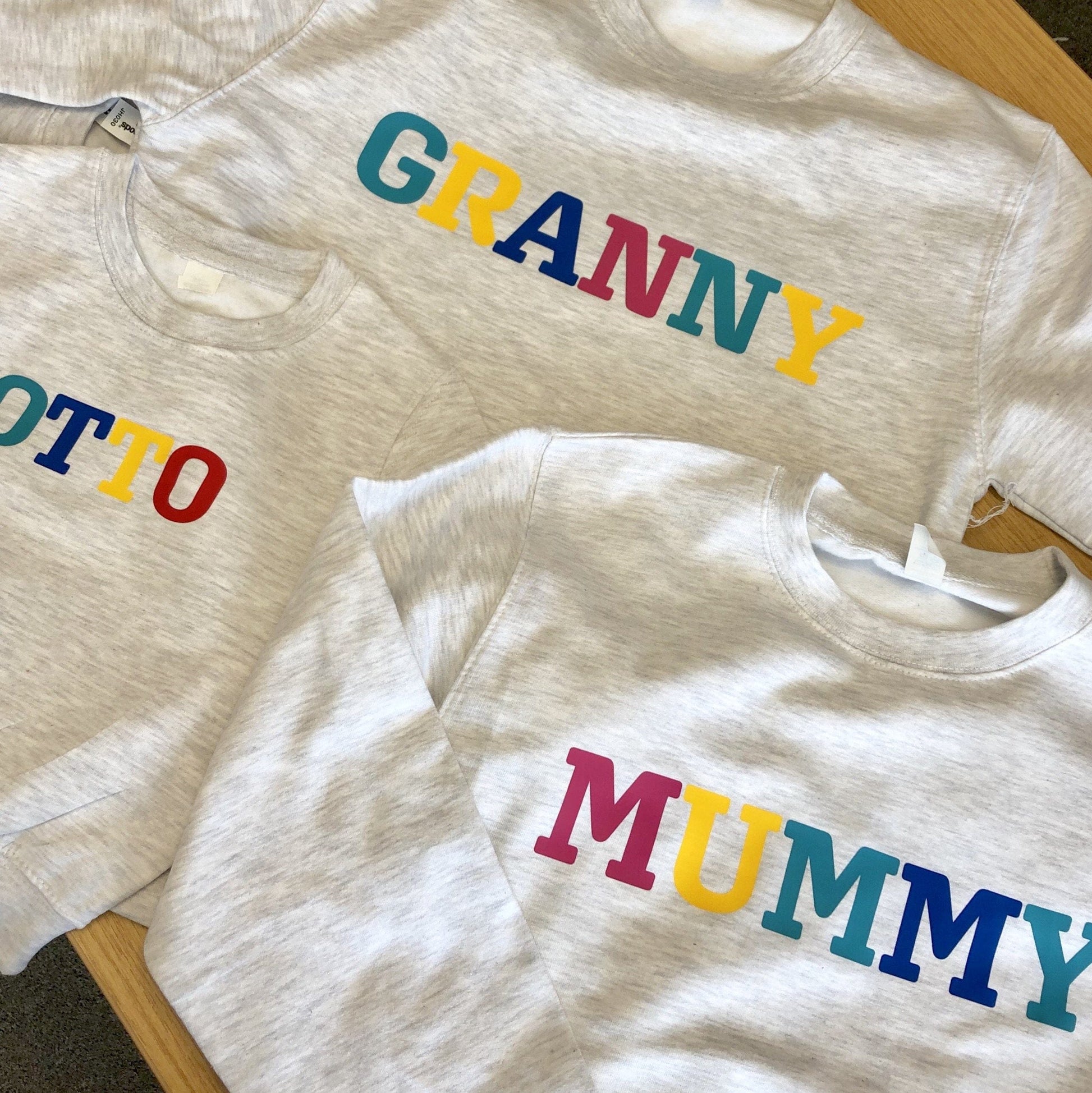 Personalised rainbow mummy jumper, Sweatshirt, - ALPHS 