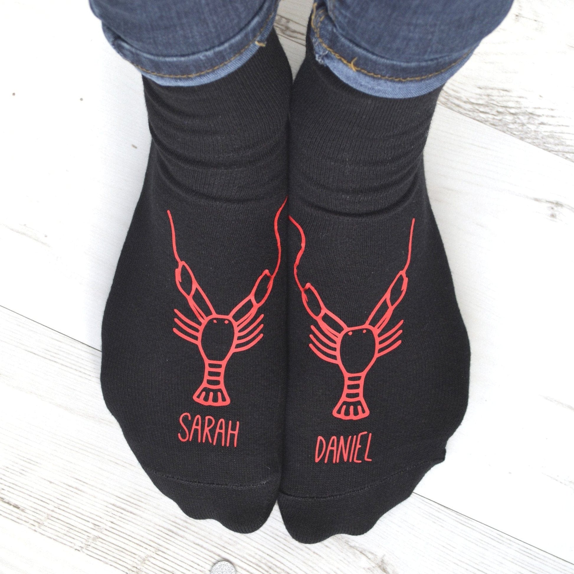 Personalised Gift Animal Socks - Lobster, socks, - ALPHS 