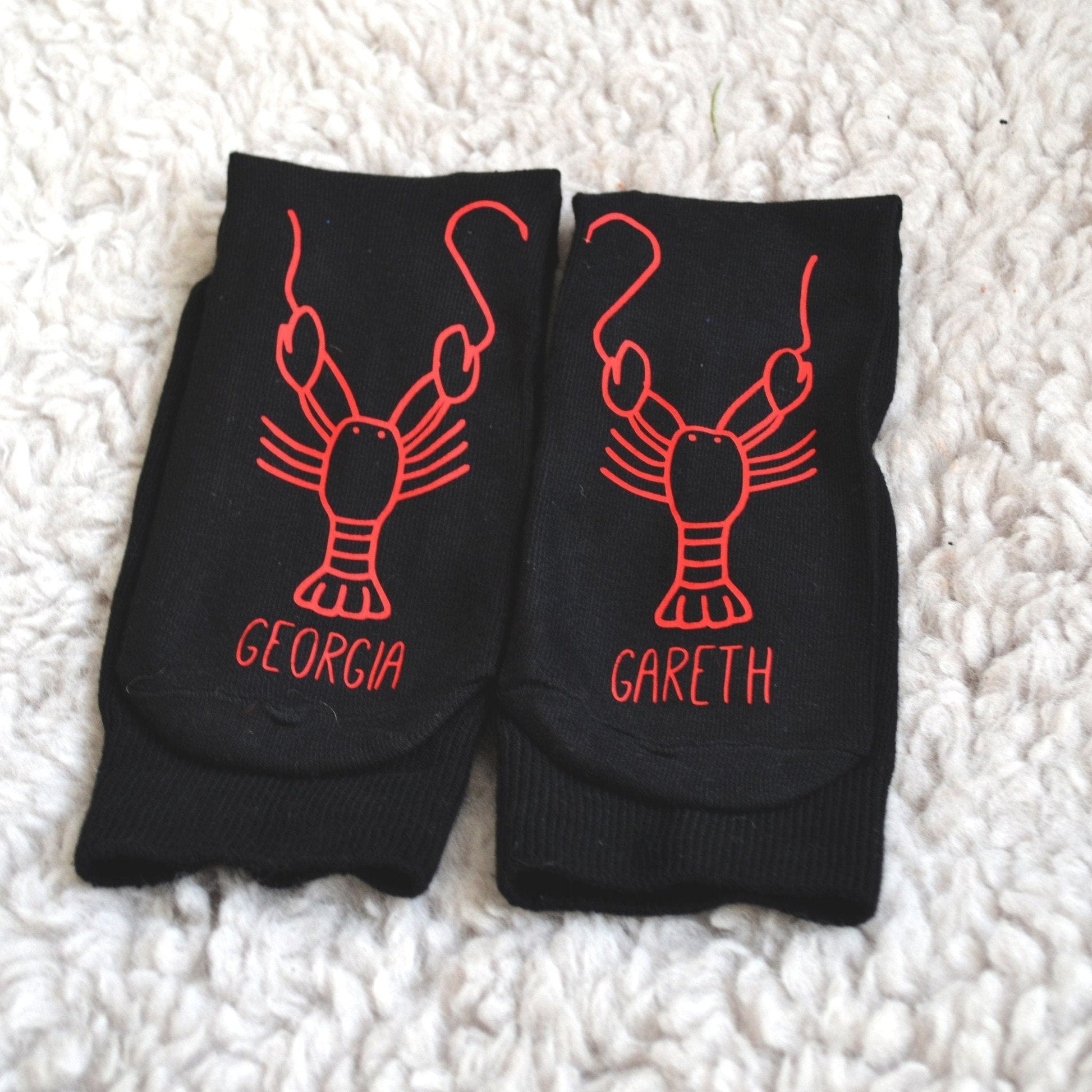 Personalised Gift Animal Socks - Lobster, socks, - ALPHS 