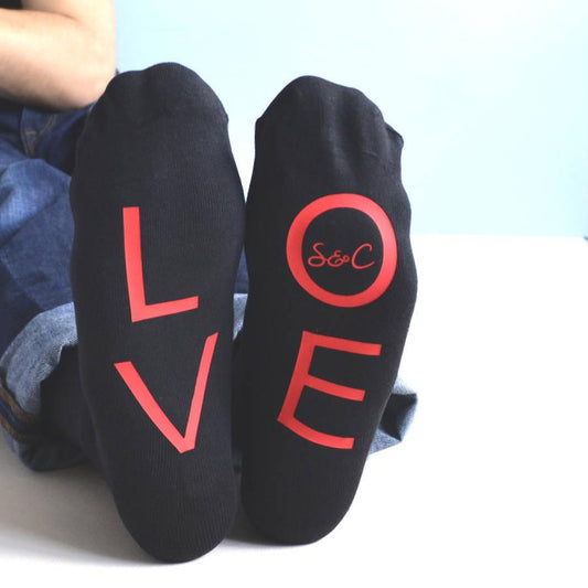 Love Socks For A Couple, Socks, - ALPHS 