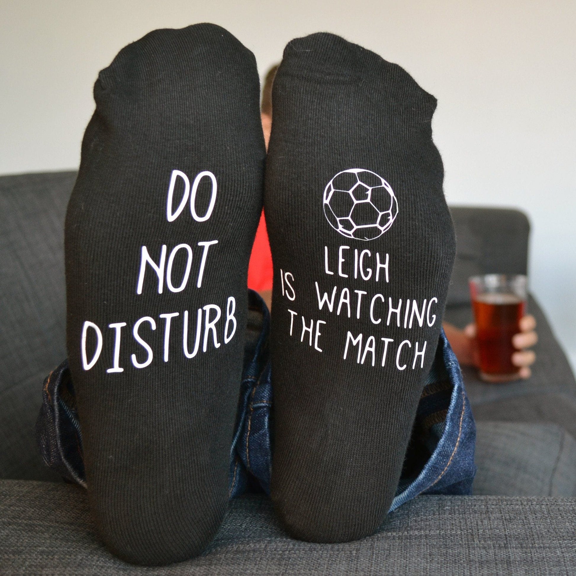 Do Not Disturb Personalised Football Socks, socks, - ALPHS 