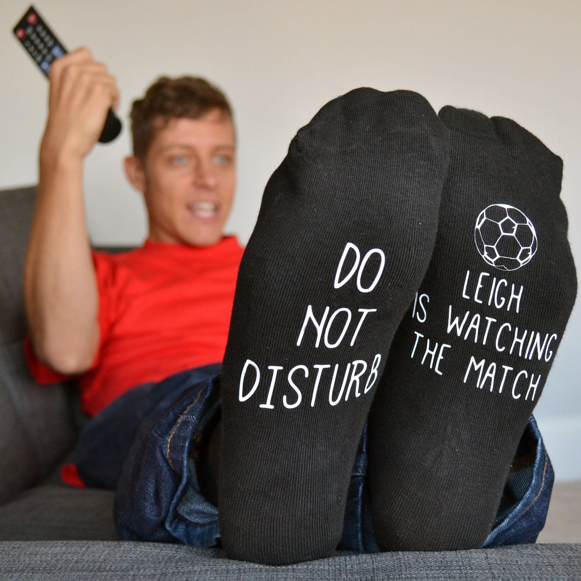 Do Not Disturb Personalised Football Socks, socks, - ALPHS 