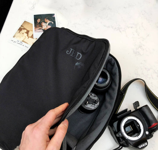 Personalised Monogrammed Camera Bag