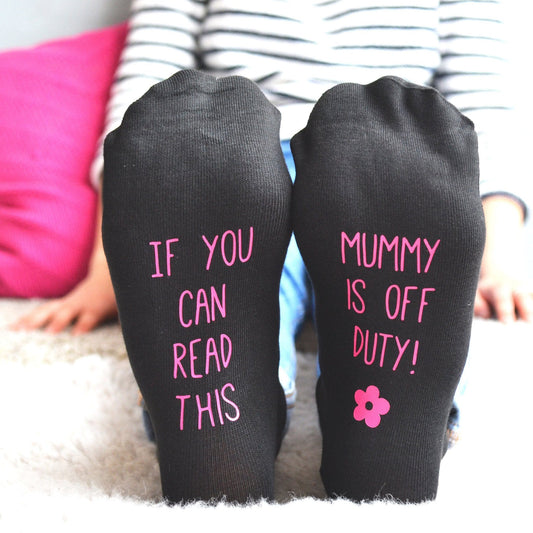 Personalised Socks - Mum's Off Duty, Socks, - ALPHS 