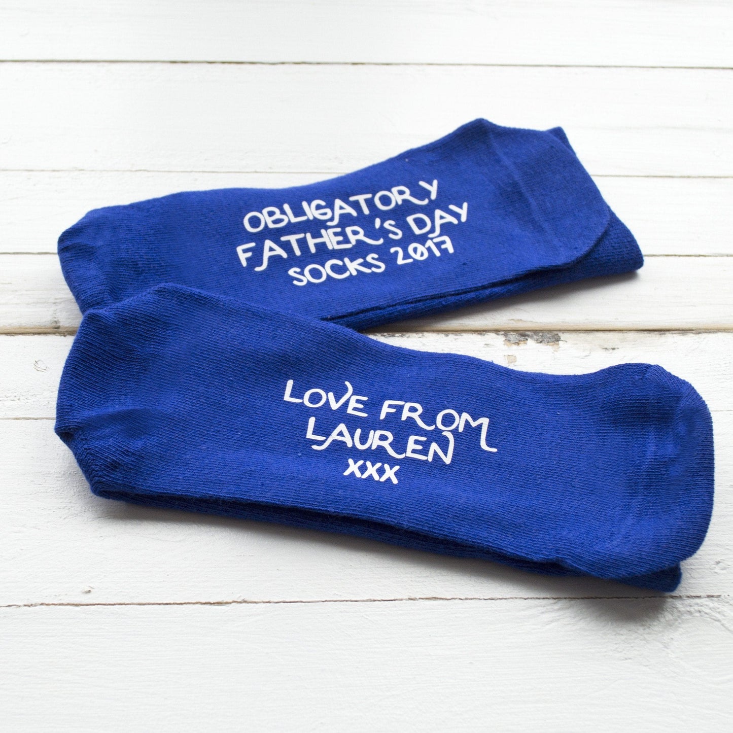 Personalised Obligatory Father's Day Socks, Socks, - ALPHS 