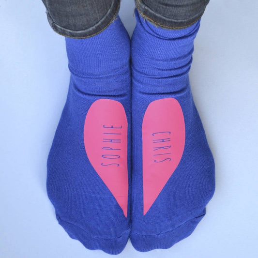 Personalised Gift Socks - Heart Design, Socks, - ALPHS 