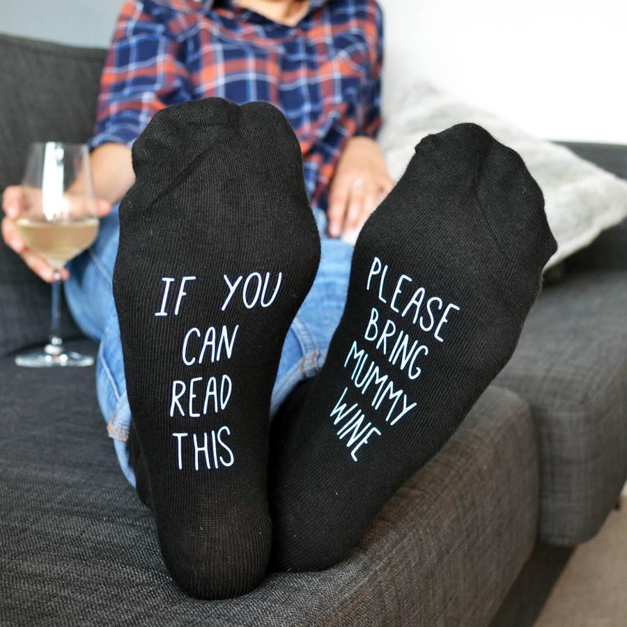 Personalised Hidden Message Bring Prosecco Socks, socks, - ALPHS 