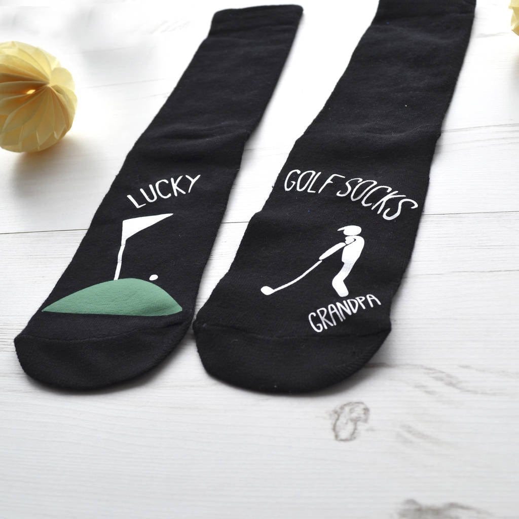 Lucky Golf Scene Socks, Socks, - ALPHS 