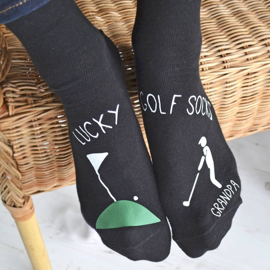 Lucky Golf Scene Socks, Socks, - ALPHS 