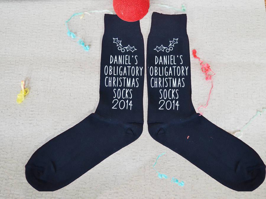 Obligatory Christmas Socks, socks, - ALPHS 