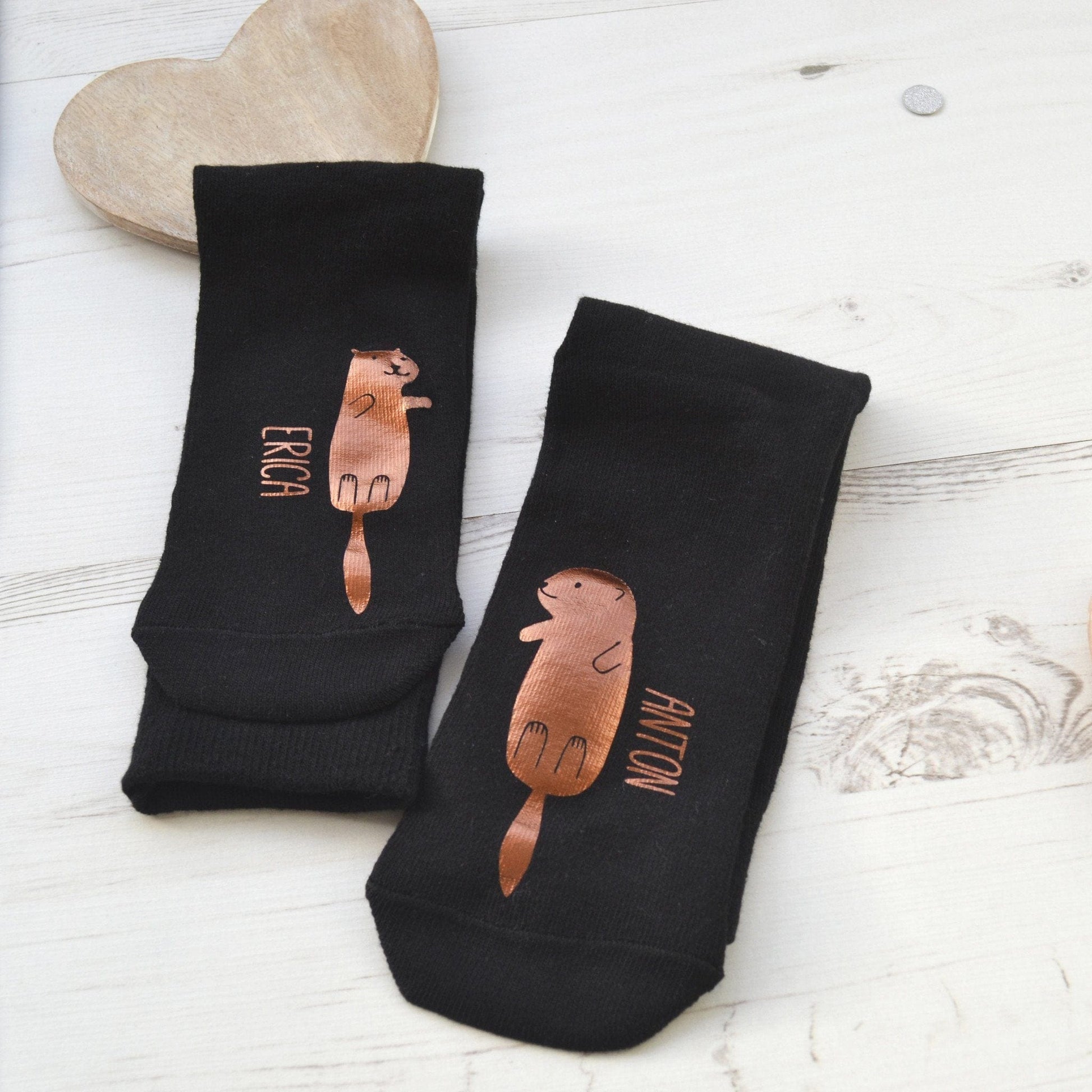 Personalised Gift Animal Socks - Otter, socks, - ALPHS 