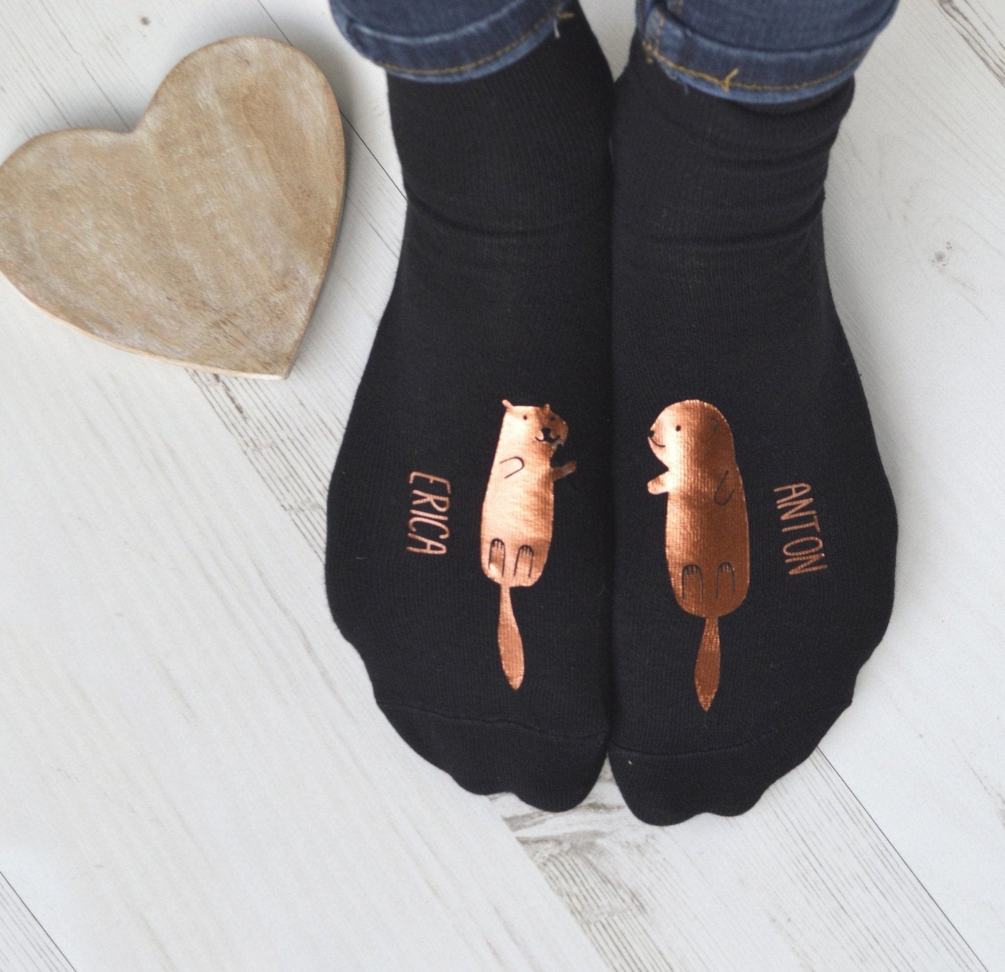 Personalised Gift Animal Socks - Otter, socks, - ALPHS 
