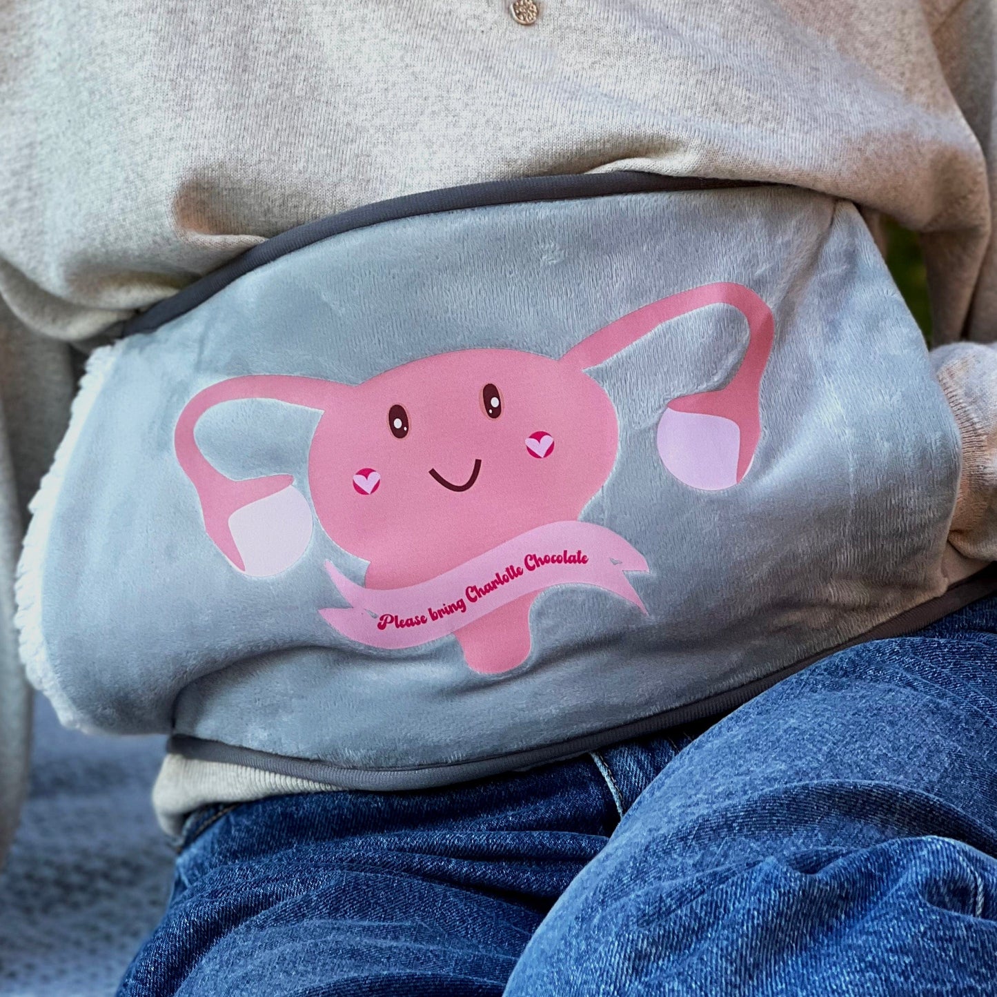 Wearable Hot Water Bottle With Uterus Design