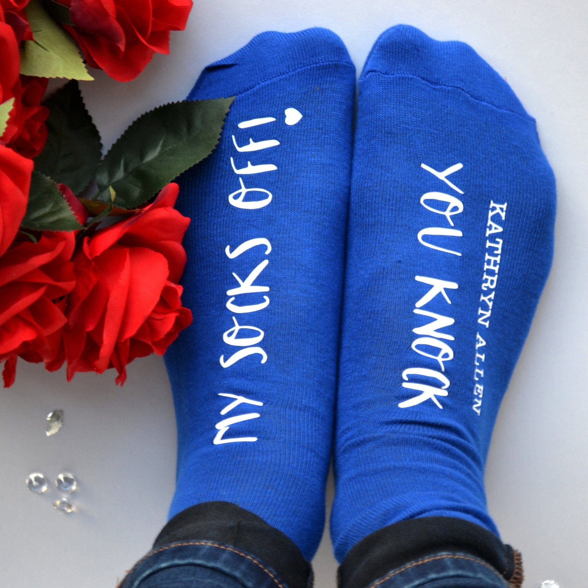 Personalised Gift Socks - You Knock My Socks Off, Socks, - ALPHS 