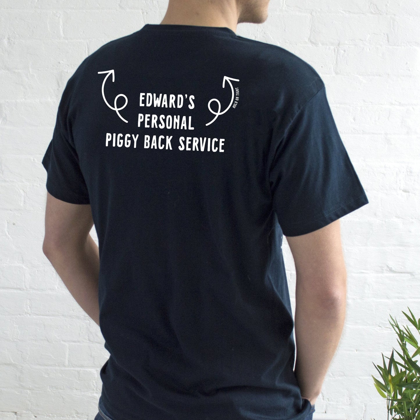 Personalised Piggy Back Ride T-Shirt