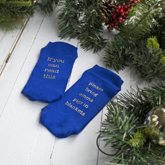 Please Bring Pigs In Blankets Socks, Socks, - ALPHS 