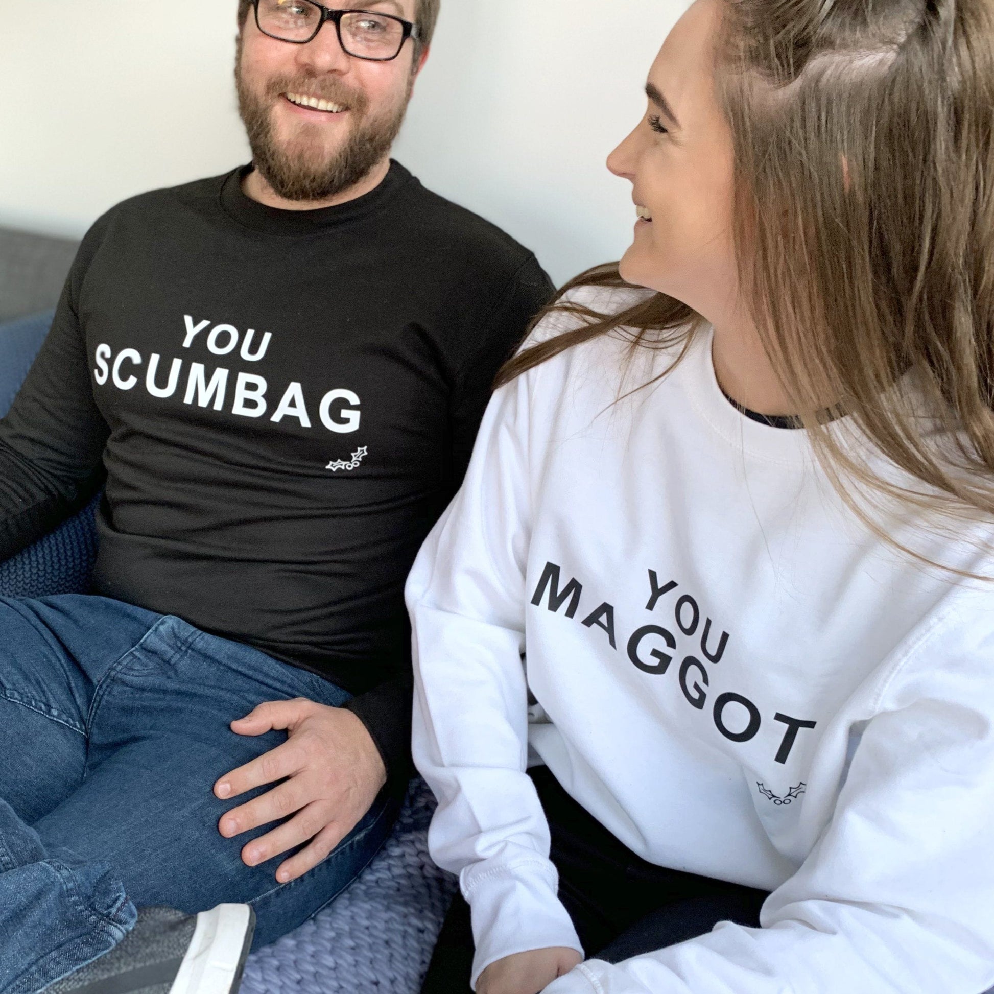 Personalised Scumbag and Maggot Christmas Jumper, Jumper, Christmas, - ALPHS 