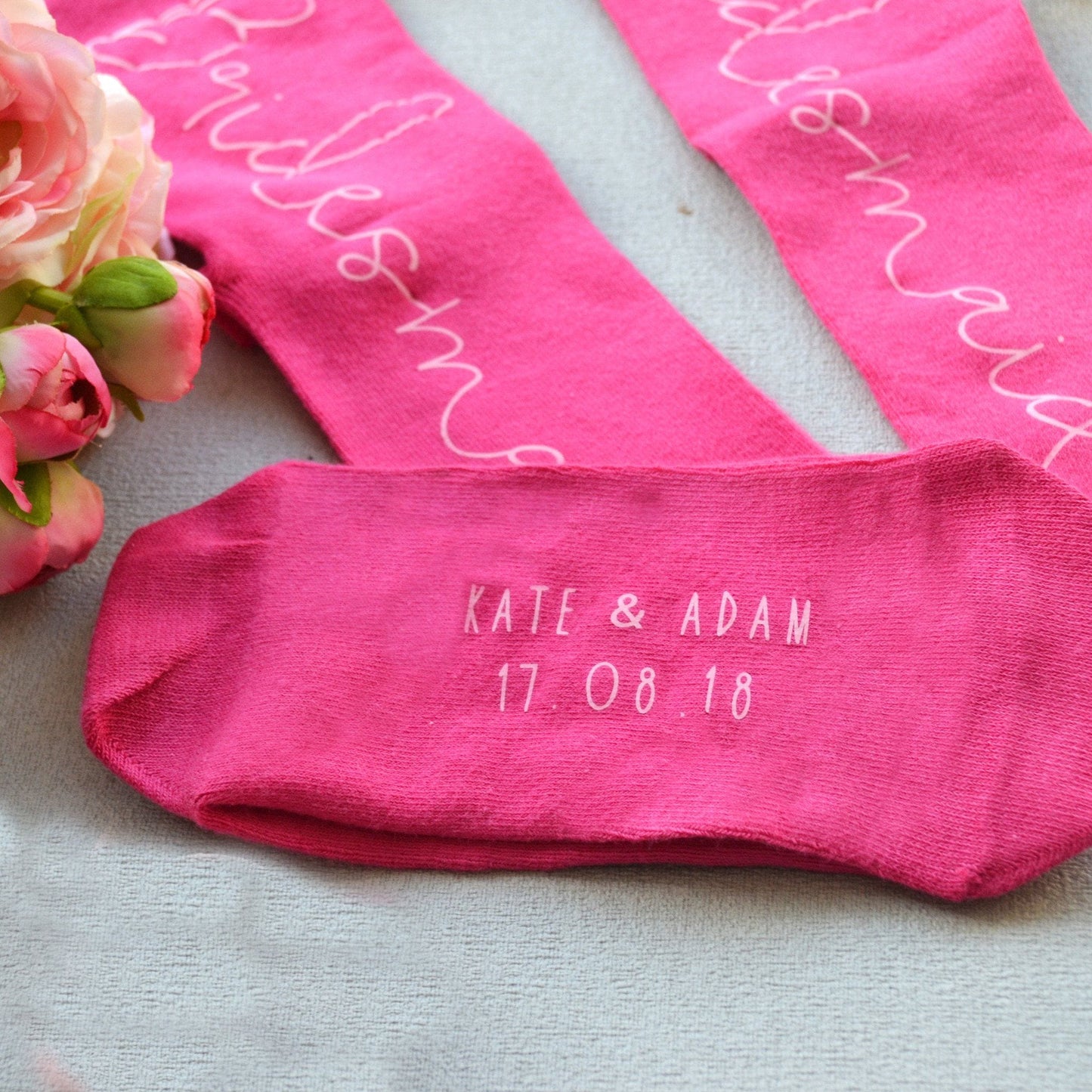 Personalised Gift Wedding Socks - Bridesmaid, Socks, - ALPHS 