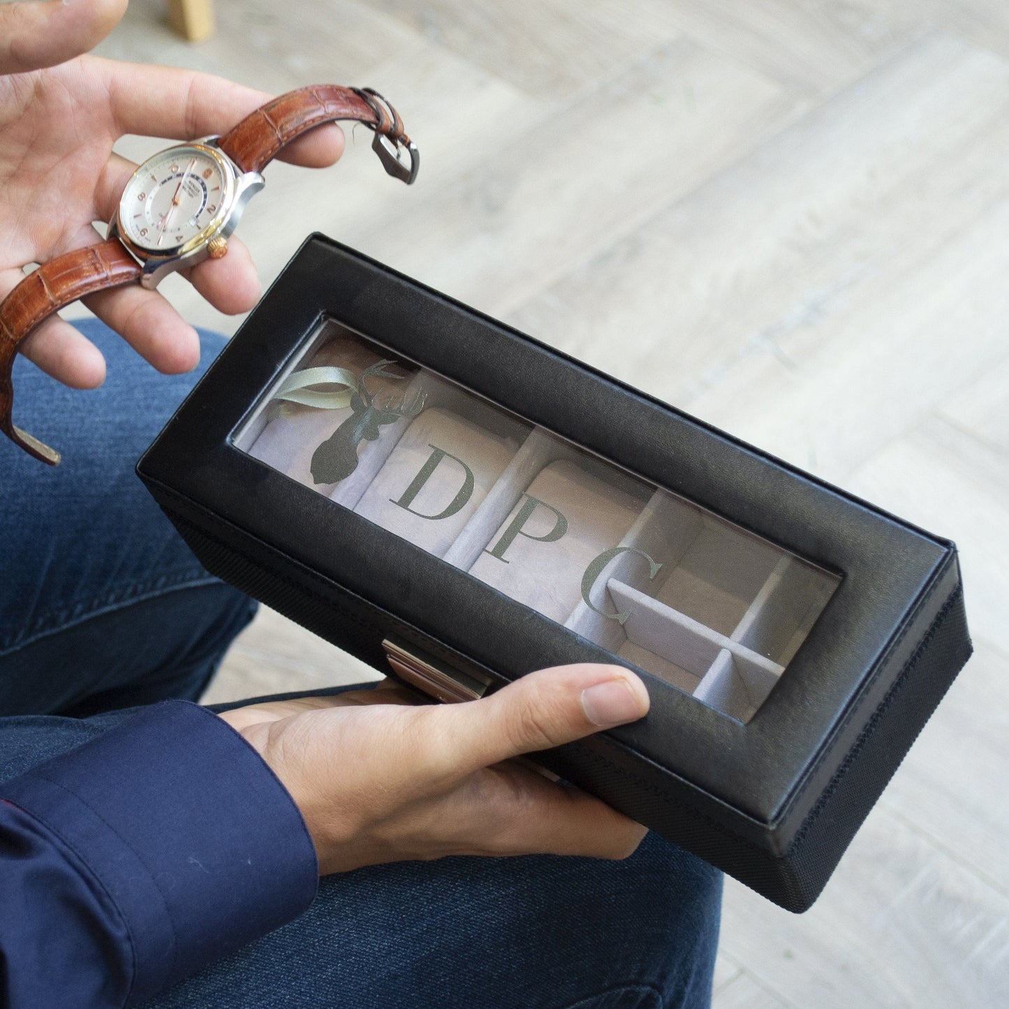 Men's Personalised Watch Box, Watch Box, - ALPHS 
