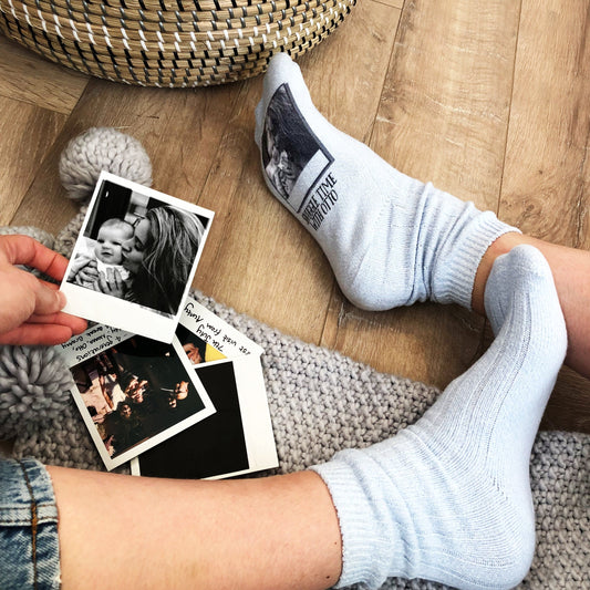 Personalised Snuggle Time Photo Socks, Photo Socks, - ALPHS 
