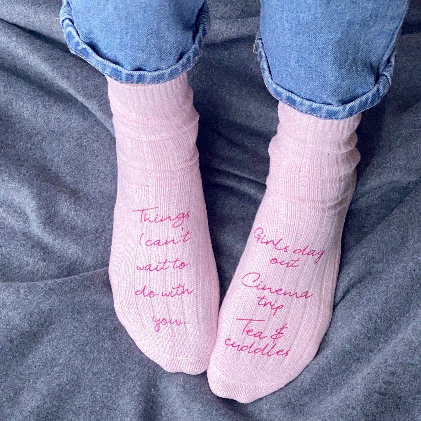 'Things I Can't Wait To Do With You' Letterbox Socks