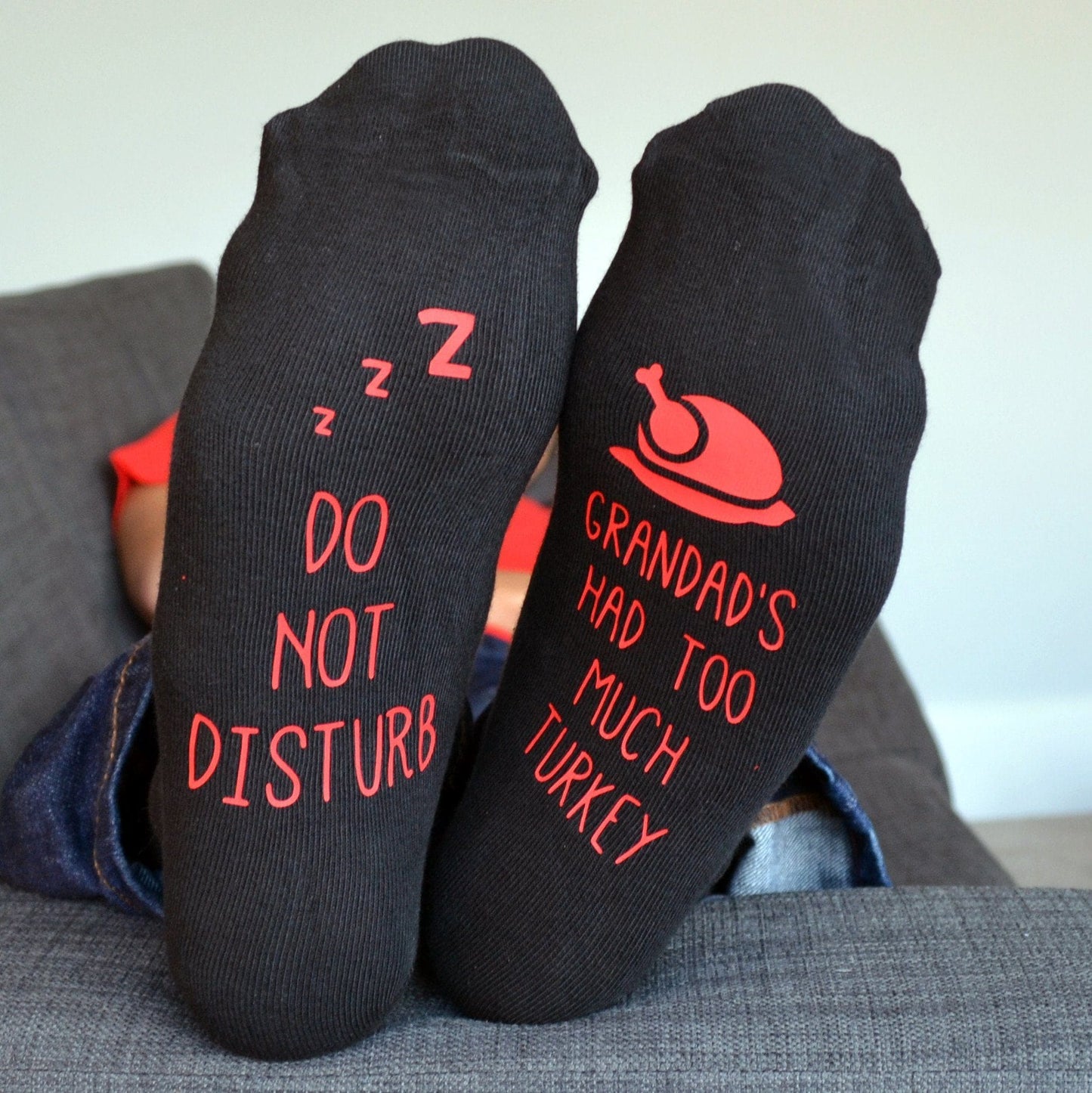 Do Not Disturb Too Much Turkey Socks, socks, - ALPHS 