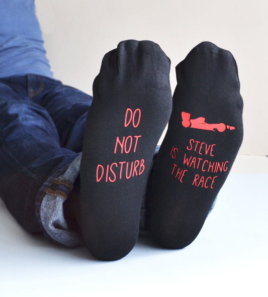 Do Not Disturb, Racing Socks, socks, - ALPHS 