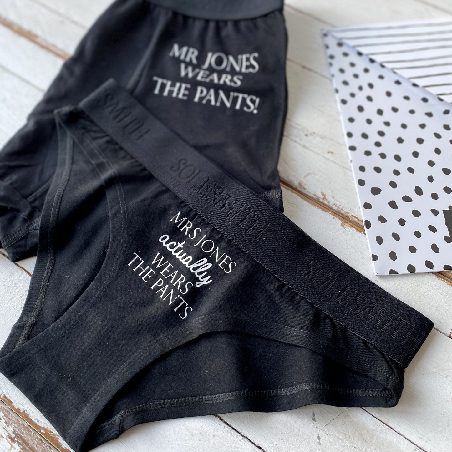 Who Wears The Pants His And Hers Personalised Underwear